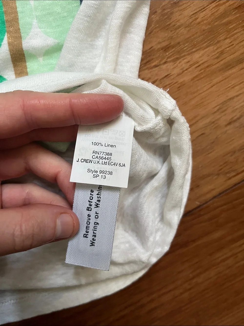 NWOT J. Crew Neon Linen Tee